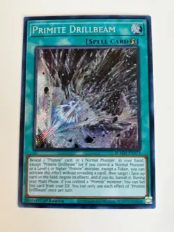 Yugioh - Primite Drillbeam x 3 - 1st Edition Secret Rare NM - Free Holo Card - Image 3