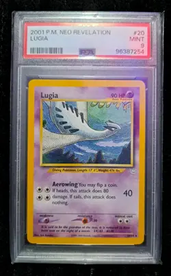 Pokemon TCG Lugia Neo Revelation 2001 20/64 PSA 9 - Image 1