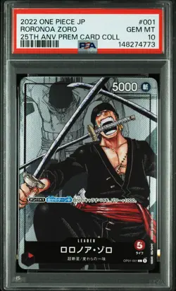 PSA 10 Roronoa Zoro 25th Anniversary One Piece - Image 1