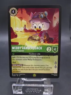 Disney Lorcana Webby Vanderquack Junior Prospector 93/204 - Image 1
