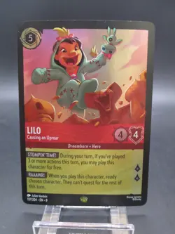 Disney Lorcana Lilo Causing an Uproar Cold Foil 137/204 - Image 1