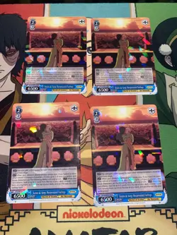 x4 Weiss Schwarz Avatar - Katara & Aang: Reciprocated Feelings - ATLA/WX04-086 R - Image 1
