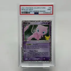2021 Pokemon Celebrations Mew ex 88/92 Holo Classic Collection PSA 9 - Image 1