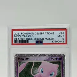 2021 Pokemon Celebrations Mew ex 88/92 Holo Classic Collection PSA 9 - Image 2