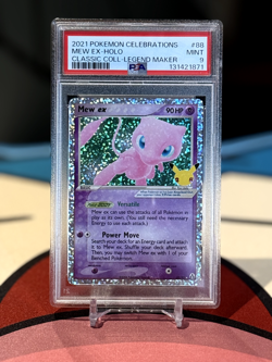 2021 Pokemon Celebrations Mew ex 88/92 Holo Classic Collection PSA 9 - Image 1