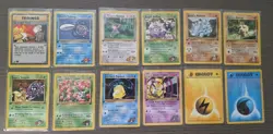 Pokemon TCG Vintage 1st Edition Lot Of 12 Cards Mostly LP-MP See Description - Image 1
