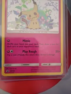 Mimikyu SM163 Holo Pokemon Sun & Moon Team Up Black Star Blister Promo Card HP - Image 3