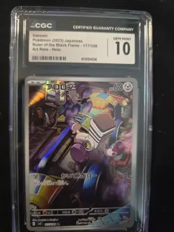 CGC 10 Varoom 117/108 AR Art Rare Ruler of the Black Flame sv3 Pokemon Card - Image 1
