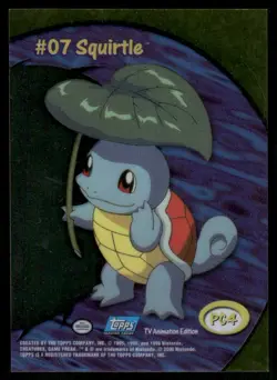 Pokemon Cards Squirtle #174 Topps Trading Cards Series 2 NM *2 - Image 2