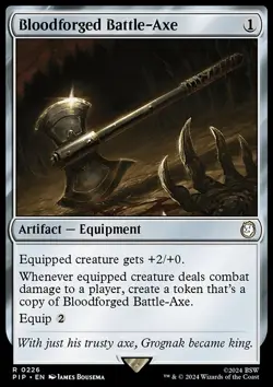 Bloodforged Battle-Axe - Non-Foil - Fallout - 226 | MTG Card - Image 3