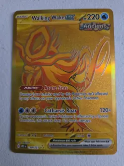 Pokemon TCG Walking Wake EX Hyper Rare Holo Prismatic Card 178/131 Evolutions - Image 1