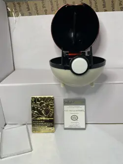 Pokemon 23k Gold Plated Jigglypuff Trading Card COA 1999 Blue Box Burger King - Image 2