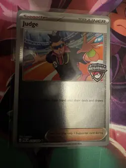 Pokemon Judge Trainer-Supporter Promo Holo Card Regional Championships 2026 - Image 3