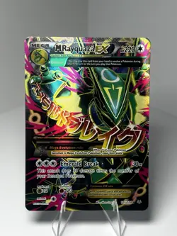 Pokemon TCG M Rayquaza EX Full Art Ultra Rare Card XY Roaring Skies - Image 1