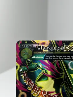 Pokemon TCG M Rayquaza EX Full Art Ultra Rare Card XY Roaring Skies - Image 4