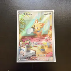 Pokemon TCG Lillipup Card 154/086 Illustration Rare, Sv: White Flare - Image 1