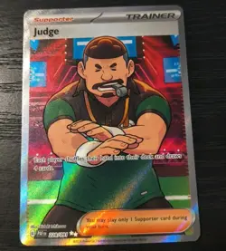 Pokemon Paldean Fates Judge Double Rare Trainer Card 228/091 NM - Image 1