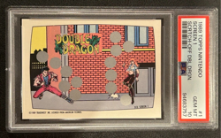 Double Dragon 1989 Topps Nintendo Scratch-Off PSA 10 GEM MINT Card Screen 1 - Image 1