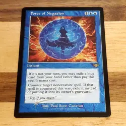 1x Force of Negation, Retro Frame Etched Foil, Magic the Gathering MTG NM - Image 1