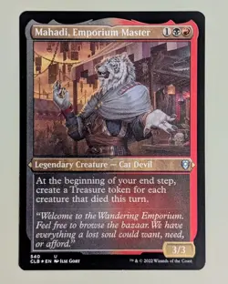 Mahadi, Emporium Master (Etched) - Battle for Baldur's Gate 540 Foil Uncommon NM - Image 1