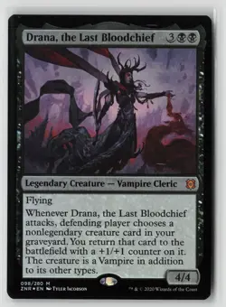 Drana, the Last Bloodchief #98 (Foil) (NM) Zendikar Rising ZNR Magic MTG - Image 1