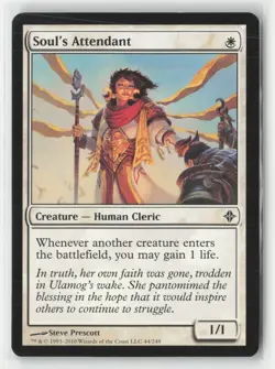 Soul's Attendant 44 Common Rise of the Eldrazi Magic: The Gathering Near Mint - Image 1