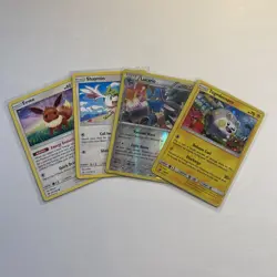4-Card Pokemon Lot – Holo Togedemaru, RH Lucario, Shaymin, Eevee – 2016–2018 - Image 2