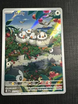 Starly 221/198 Pokemon TCG Illustration Rare Scarlet & Violet Base Set Holo NM - Image 1