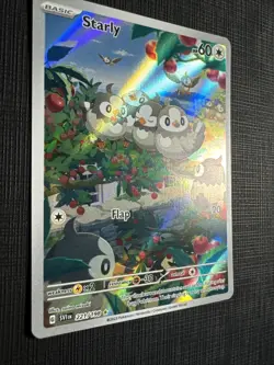 Starly 221/198 Pokemon TCG Illustration Rare Scarlet & Violet Base Set Holo NM - Image 3