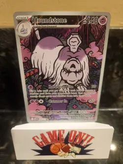 Pokemon TCG Houndstone Illustration Rare Card 145/132 Mega Evolutions BUF - Image 1