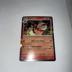 Pokemon Flareon (Master Ball Pattern) 013/131 Sv: Prismatic Evolutions Holo - Image 1