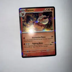 Pokemon Flareon (Master Ball Pattern) 013/131 Sv: Prismatic Evolutions Holo - Image 3