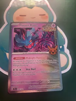 Pokemon TCG Halloween Trick Or Trade 2024 Flutter Mane #78/162 Cosmos Rare - Image 1