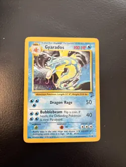 Pokemon TCG Gyarados 7/130 Base Set 2, MP - Image 1
