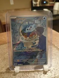 Pokemon TCG Mantyke Illustration Rare SV04: Paradox Rift 189/182 (Has Playwear) - Image 1