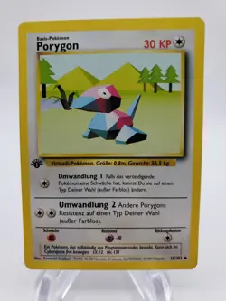 Porygon Pokemon German Base Set 1st Edition (PORYGON) #39 - Image 1