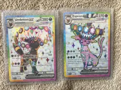Pokemon TCG - Umbreon ex 176 & Espeon ex 175 Prismatic Evolutions Promo NM - Image 1