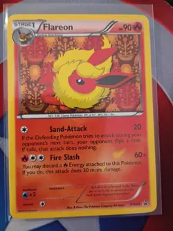 Pokemon TCG Flareon Black & White Black Star Promo Holo BW88 - Image 1