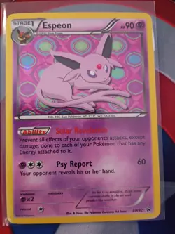 POKEMON UNGRADED ESPEON - BW92 HOLO P BLACK AND WHITE PROMO LP - Image 1