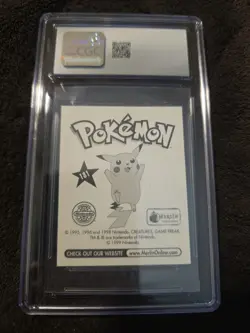 Pokemon Growlithe 1998 Merlin Sticker Series 1 Graded CGC 9 MINT #181 - Image 2