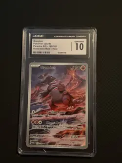 Pokemon TCG Groudon Illustration Rare Paradox Rift - Image 1
