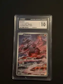 Pokemon TCG Groudon Illustration Rare Paradox Rift - Image 2