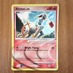 Pokemon TCG Arceus AR3 Arceus Set Holo Rare Basic 80 HP Bright Flame 2009 - Image 1