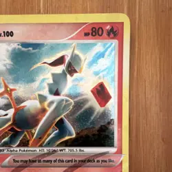Pokemon TCG Arceus AR3 Arceus Set Holo Rare Basic 80 HP Bright Flame 2009 - Image 4