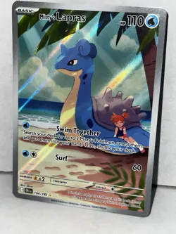 Misty's Lapras Illustration Rare SV10: Destined Rivals 194/182 NM Pokemon - Image 1