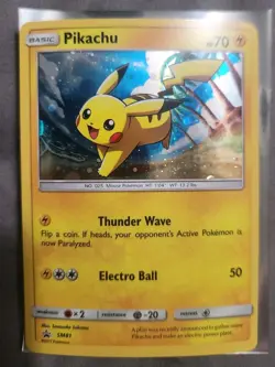 2017 Pokemon Promo Holo Foil SM81 Pikachu NM - Image 1