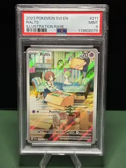 Pokemon TCG Ralts 211/198 Special Illustration Scarlet & Violet Base Set PSA 9 - Image 1
