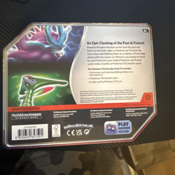 POKEMON TCG Paradox Clash TIN: Walking Wake EX - New & Sealed - Image 2