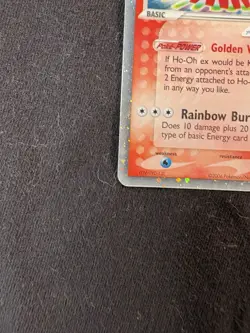 Pokemon Ho-Oh ex with swirl 🌀 017/017 POP Series 3 Ultra Rare Holo 2006 - Image 4