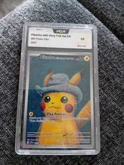 Pokemon x Van Gogh Museum: Pikachu with Grey Felt Hat Carte Promo psa 10 Pca 10 820650856891 - Image 2